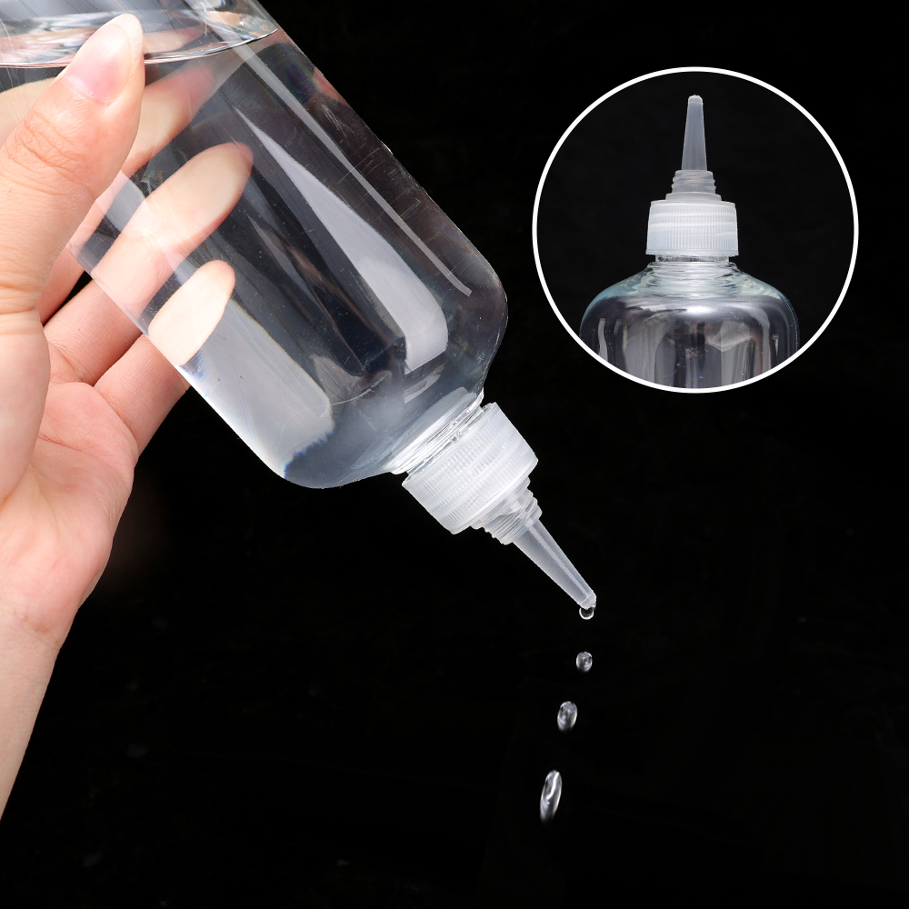 500ml/1000ml Kitchen Pointed Nose Clear Squeeze Sauce Bottle Sealable. 