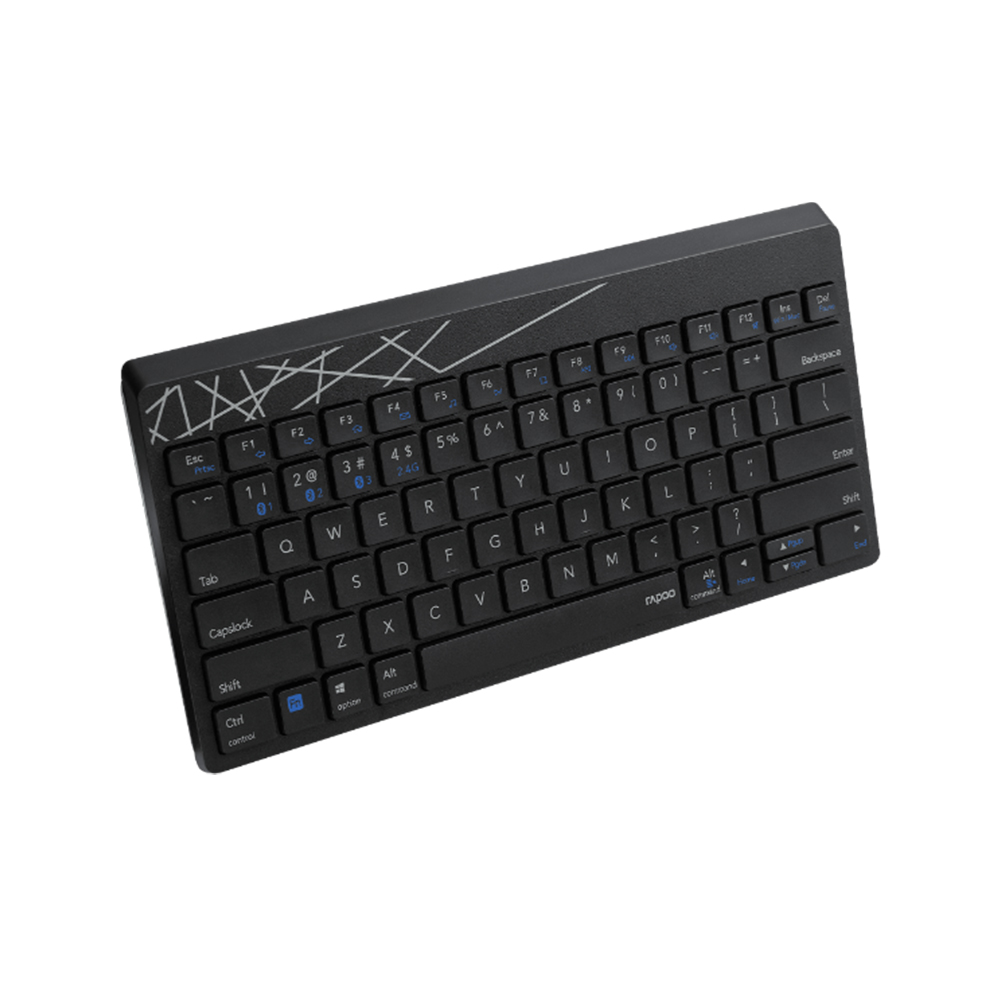 Rapoo K8000M Multi-mode Wireless Keyboard - Switch between Bluetooth 3.0, 5.0 and 2.4G for Macbook PC Laptop Computer. 