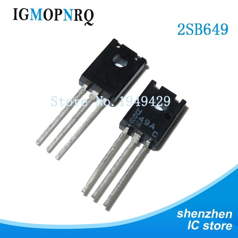 5Pcs- 2SB649A 2SB649 B649 649 PNP Transistor 120V 1.5A 20W Silicon Bipolar Power Transistors Triode TO-126 Package Electrical Circuitry & Parts. 