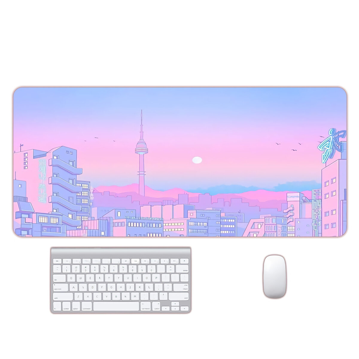 Minimalist mouse pad 800x300 non slip rubber game keyboard pad. 