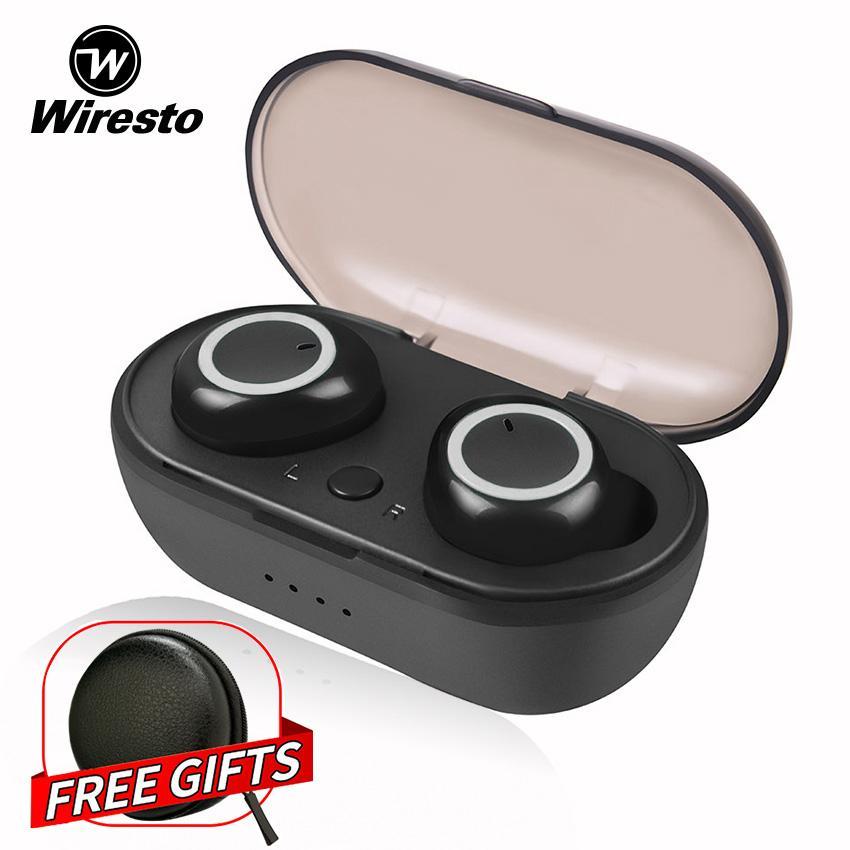 Wireless Earbuds Mini Bluetooth Earphone Headphone Bluetooth 5.0 Sport Earpiece Small Invisilble Headset with Microphone Free Case Box Charging Case