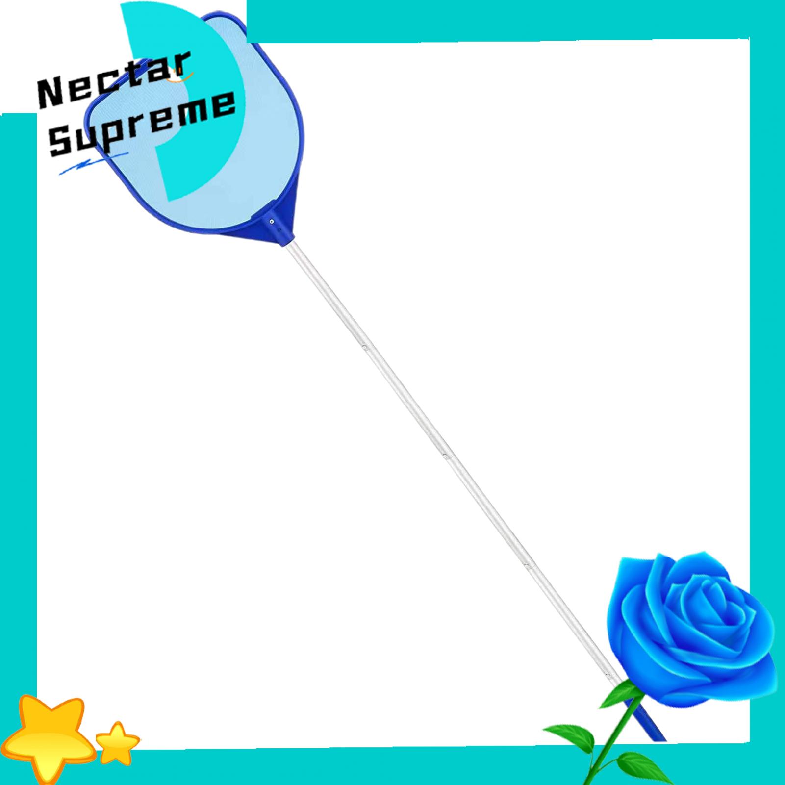 Pool Leaf Fishing Net Ultra Fine Mesh Pool Skimmer Net with Long Aluminum Pole Best Leaf Catcher for Pool Cleaning in Asia Durable Plastic Material Pool Skimmer