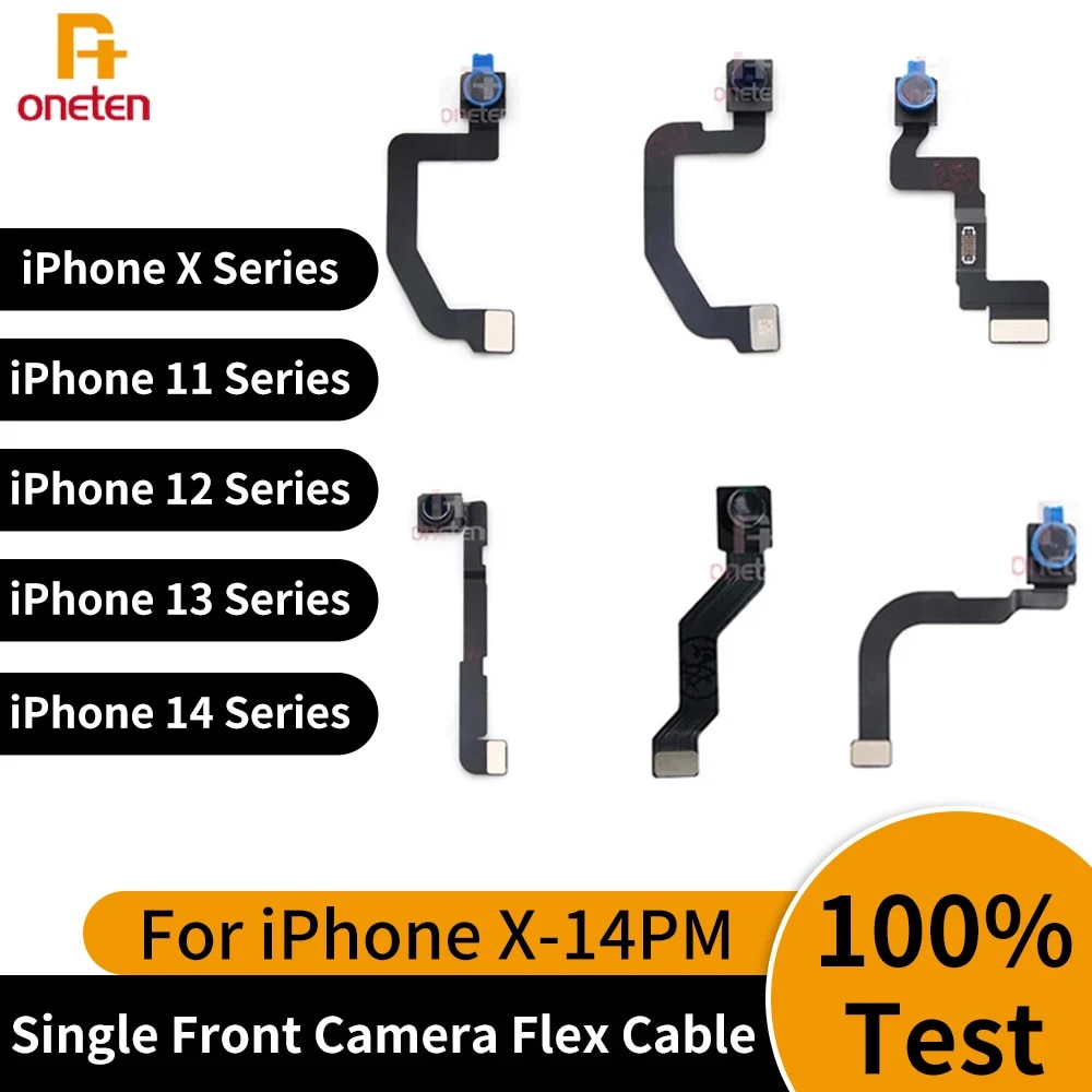 Single Front Camera Proximity Sensor Flex For iPhone 13 12 11 Pro Mini X XR XS MAX Replacement Front Small Camera Cable Patrs