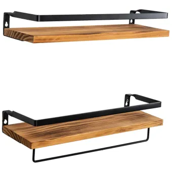 Antique Floating Wall Shelves Floating Wall Shelves Wooden Floating Shelves Kitchen Bathroom And Bedroom Decorative Storage Brown Set Of 2 Buy Online At Best Prices In Bangladesh Daraz Com Bd