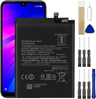 Battery BN46 compatible with Xiaomi Redmi 7, Redmi Note 8, Redmi Note 8 (2021), Redmi Note 8T, (Li-Polymer, 3.85 V, 4000 mAh, Original (PRC), M1810F6LG, M1810F6LH, M1810F6LI). 