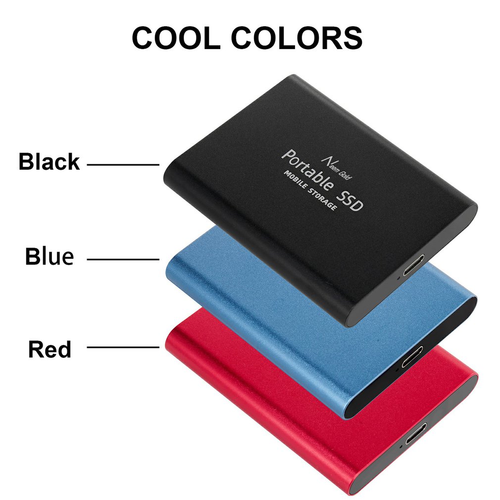 【FUPANG】2TB mobile hard USB high-speed portable drive box SSD hardisk. 