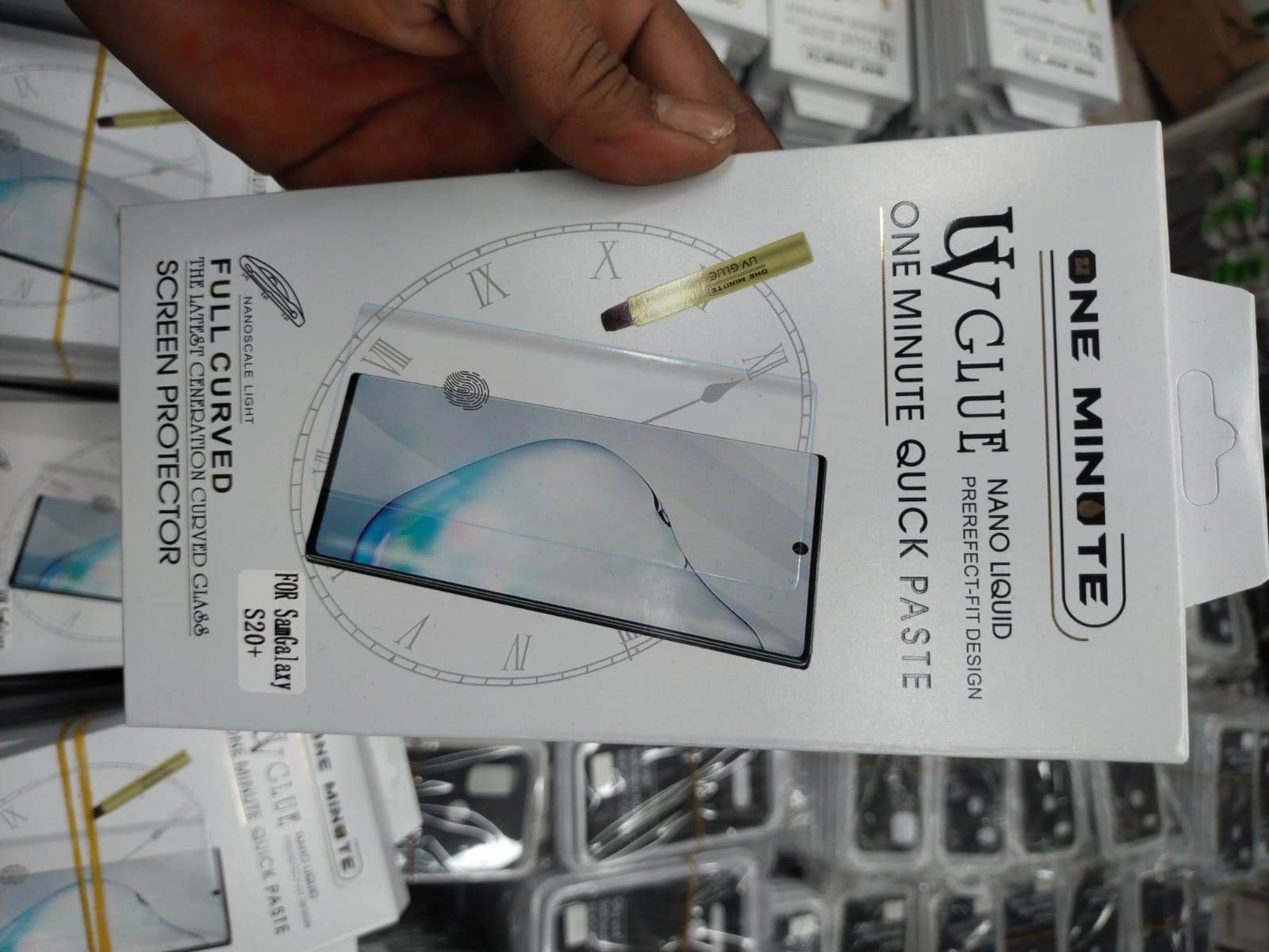 For Samsung Galaxy S20 Plus UV Glass) Light Adhesive Tempered Glass Screen Protector -Transparent