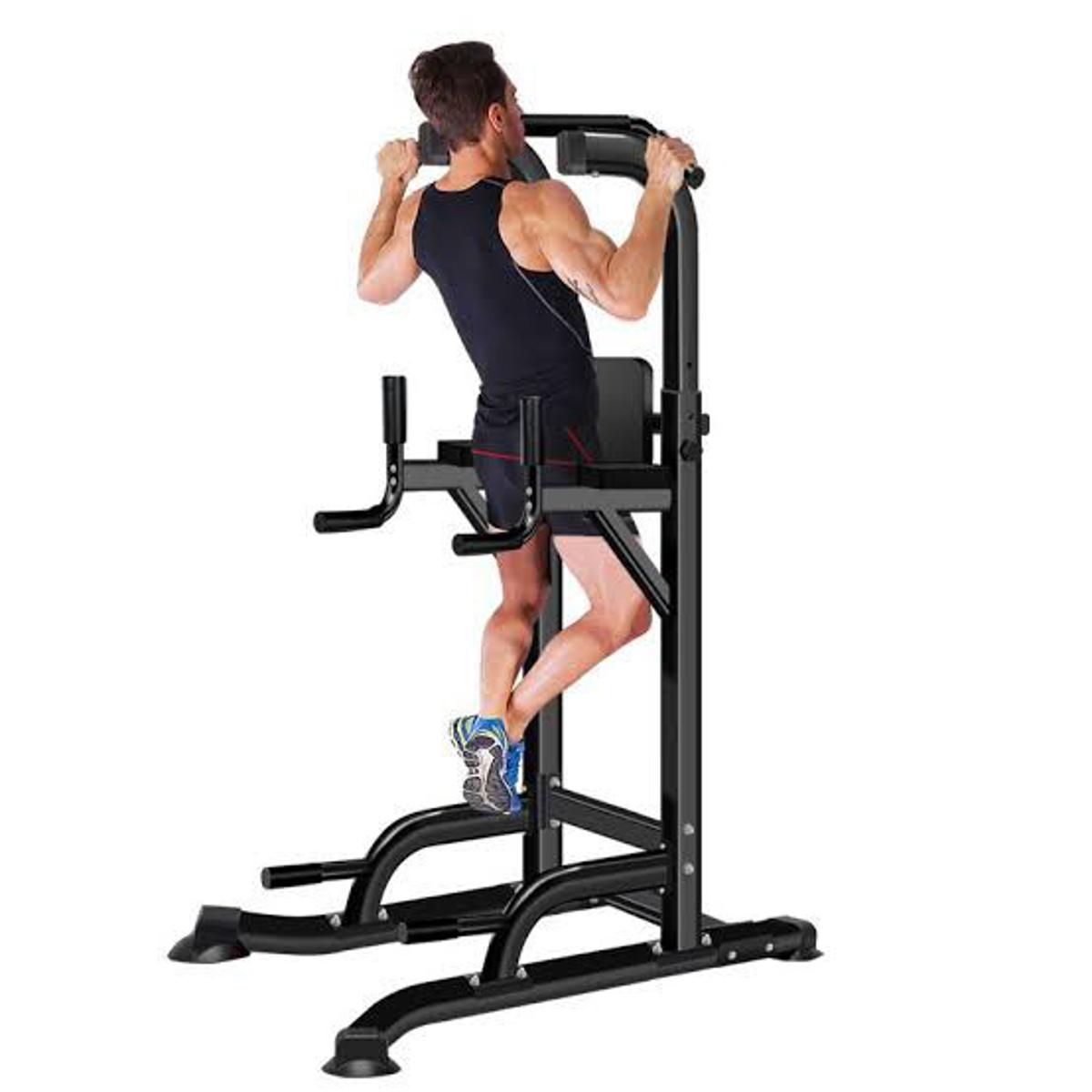 Chin Up and dip Station Power Tower Home use Exercise - Ab Tower