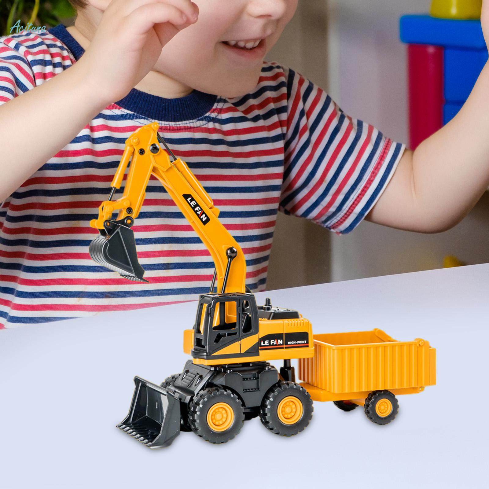 Engineering Vehicle Model Excavators Toy for Decoration Ages 3 and up. 