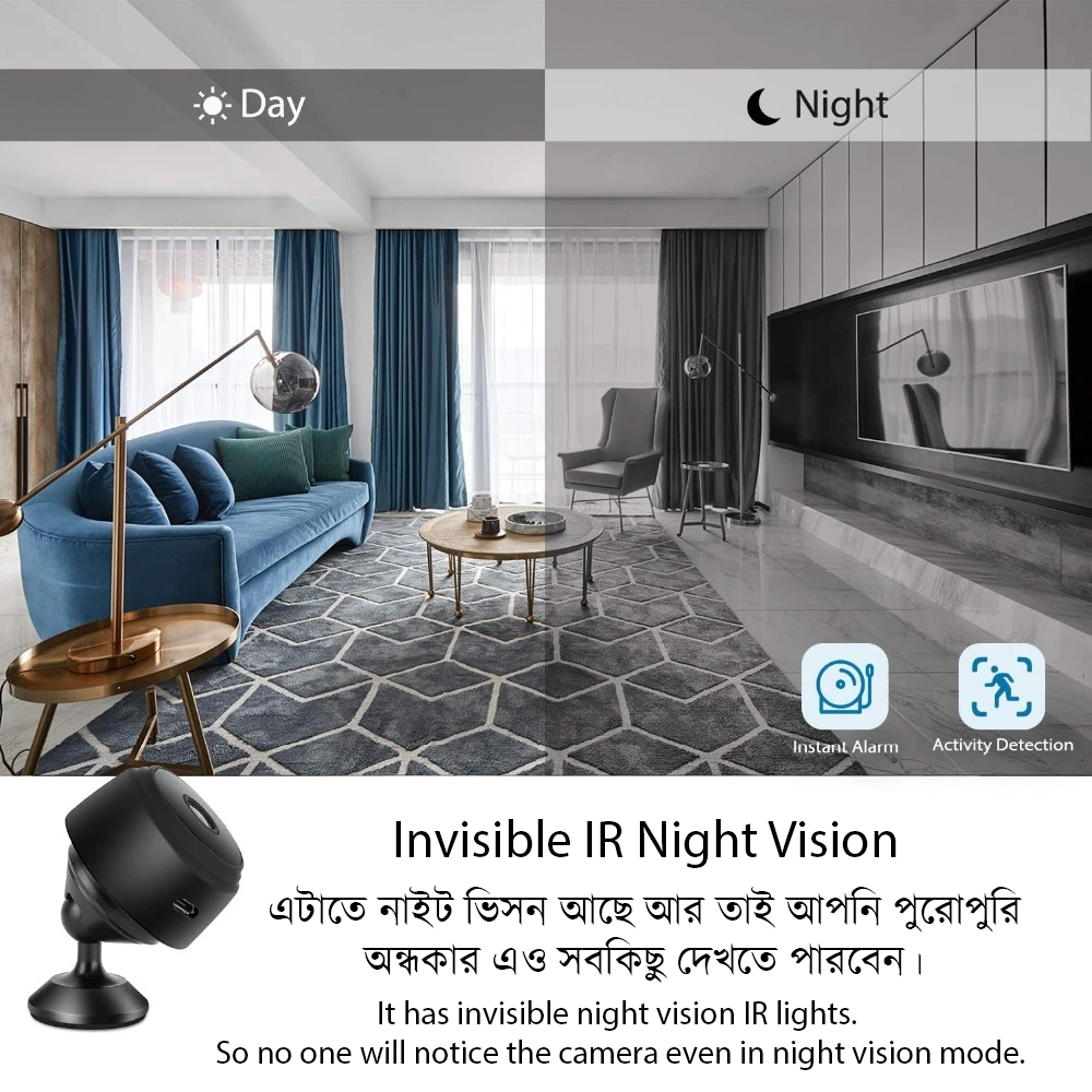 A9 WiFi Mini IP Camera Wireless CCTV Camera Security View Live CCTV