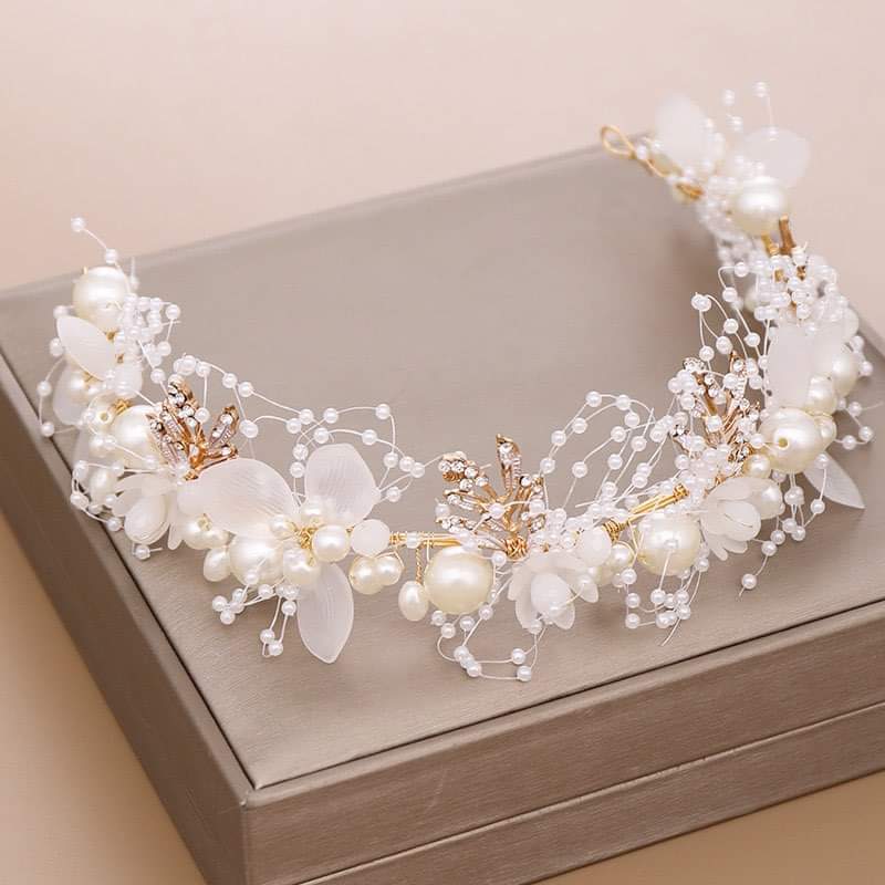 Wedding Hair Accessories, Bridal Hair Vine Bride -Hair Piece Headband Wedding Hairpiece Halo Flower, For Girl. 