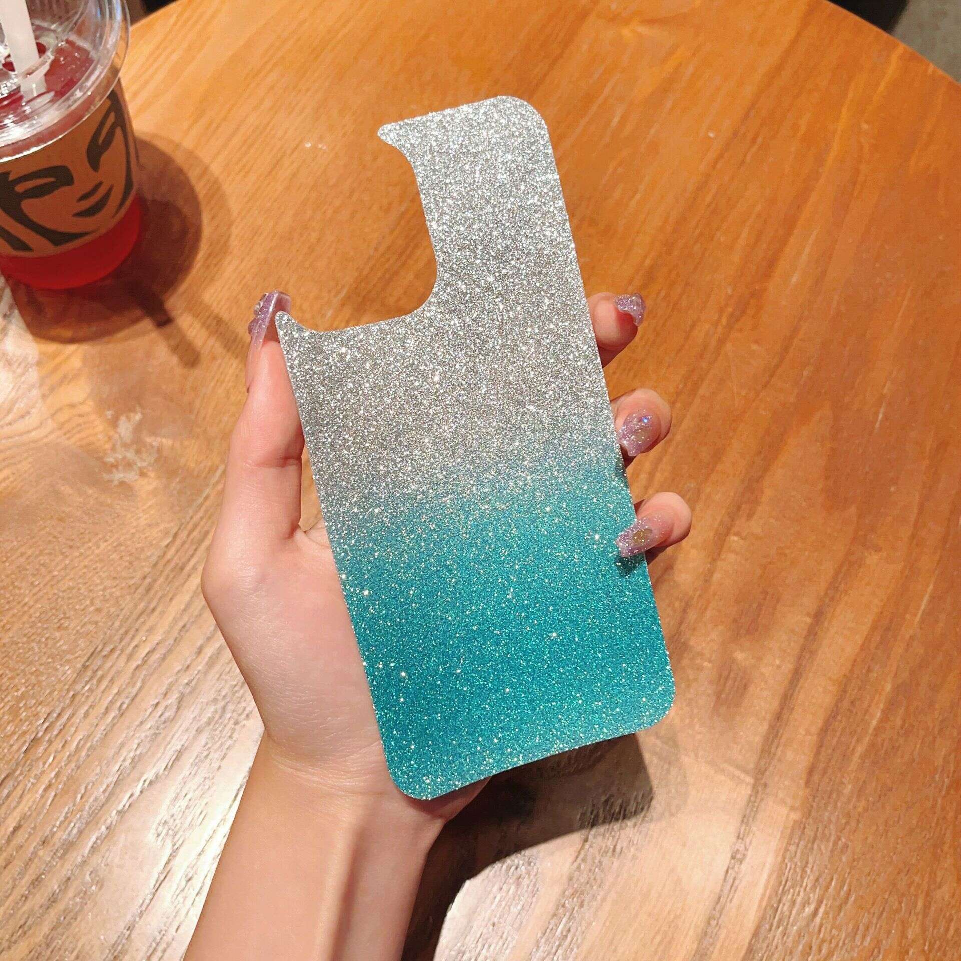 Suitable for Xiaomi 13 Back Gradient Flash Pink Red Rice NOTE 12 Phone Case K60 Supreme Colorful Card Paper Shell Pattern. 