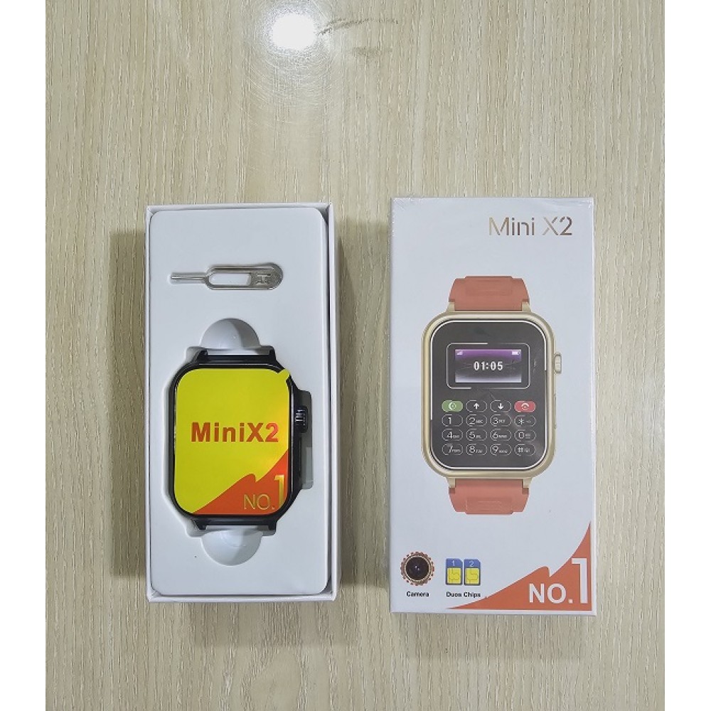 Mini X2 Ultra Smart Watch Dual Sim Camera. 
