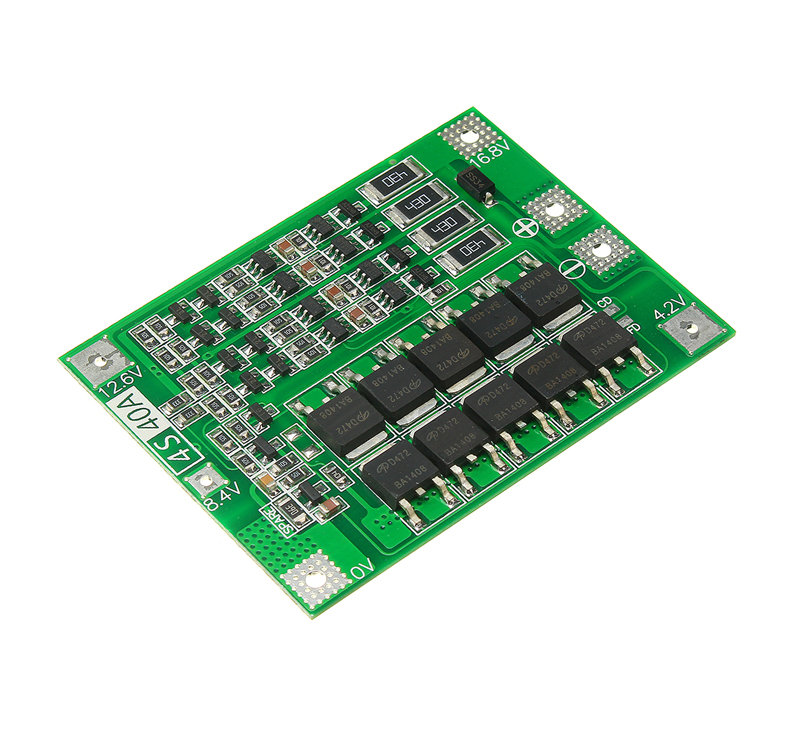 4S 40A 14.8V Lithium Battery Charger Protection Board BMS Module for 18650 Li-ion Battery Cell Charging 14.8V - 16.8V