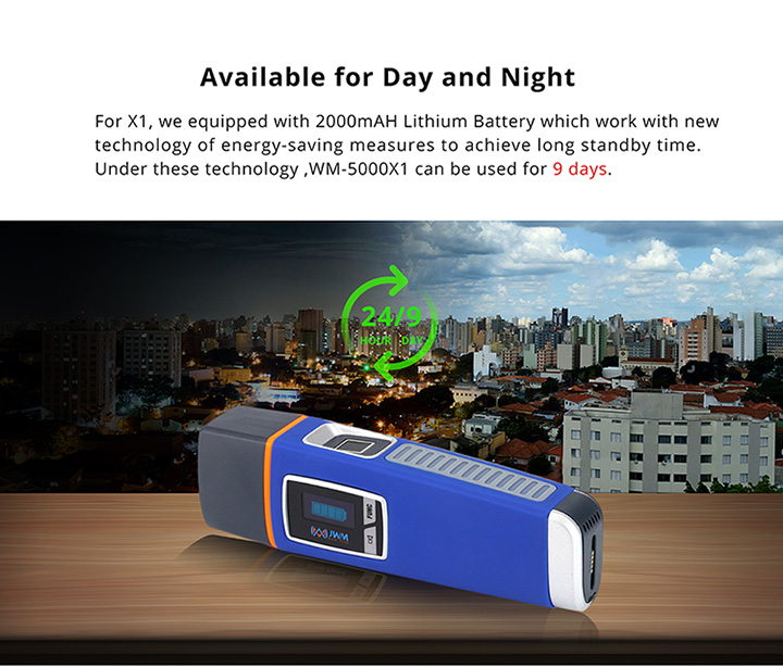JMW WM-5000X1 Fingerprint Guard Tour Patrol System(5 years warranty). 