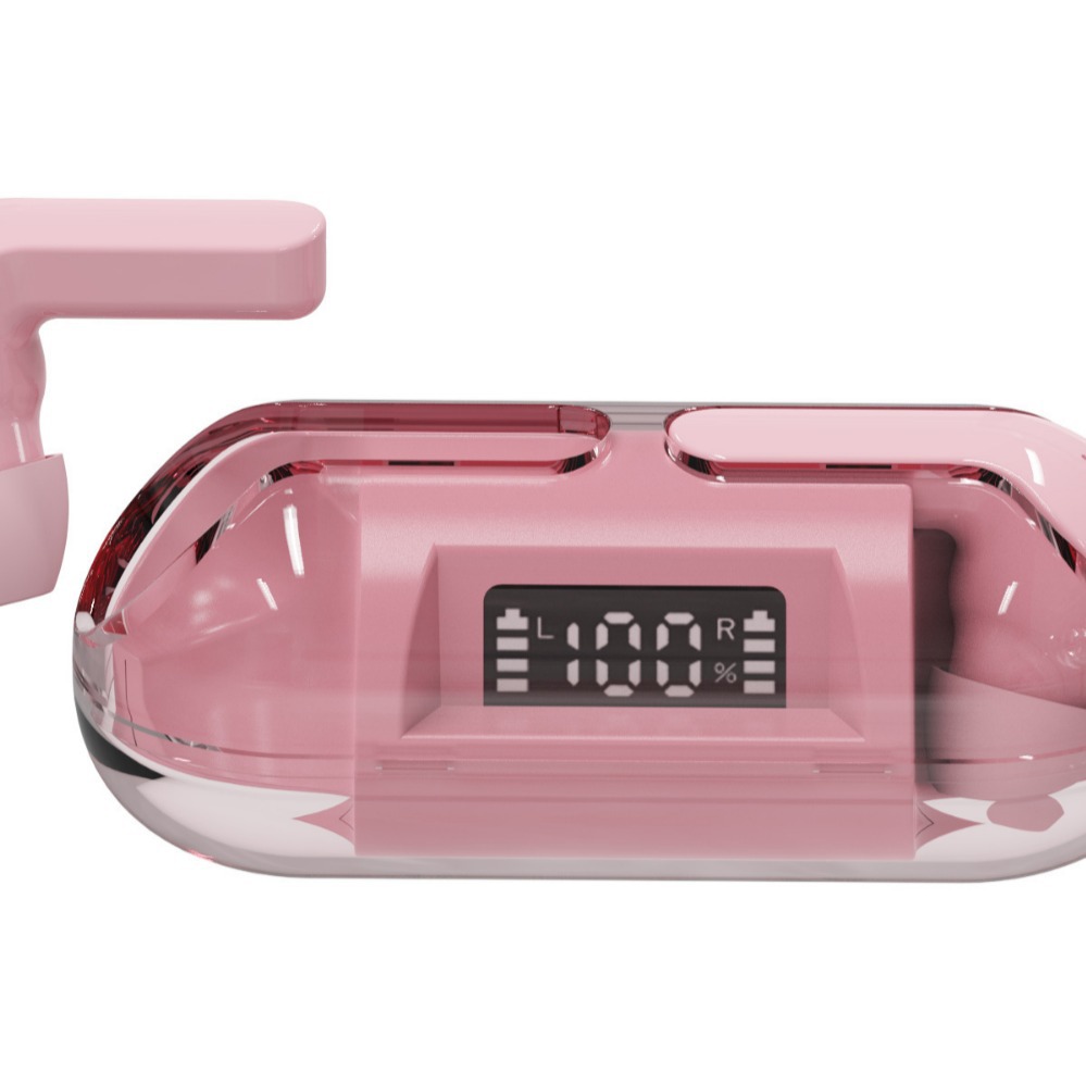 Transparent A06 Wireless Bluetooth Headset F80 Mini Cross Border Digital Display TWS Sport Bluetooth Headset F20 Headset. 