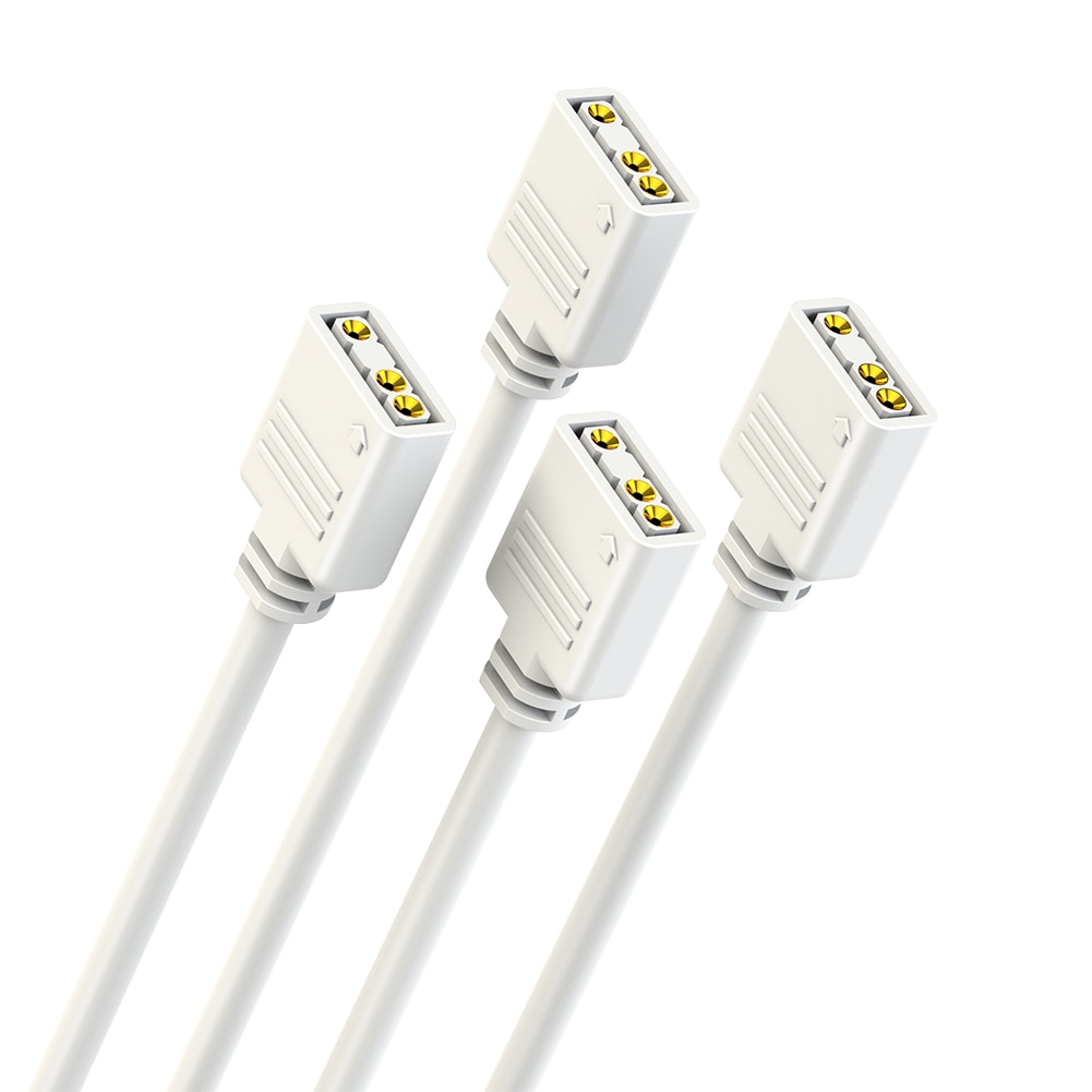 COOLMOON Gen 2 ARGB Splitter 5V 3 Pin 1 to 4/3/2 Universal Mainboard ARGB Extension Cable with Adapter Pin For Mainboard DIY. 