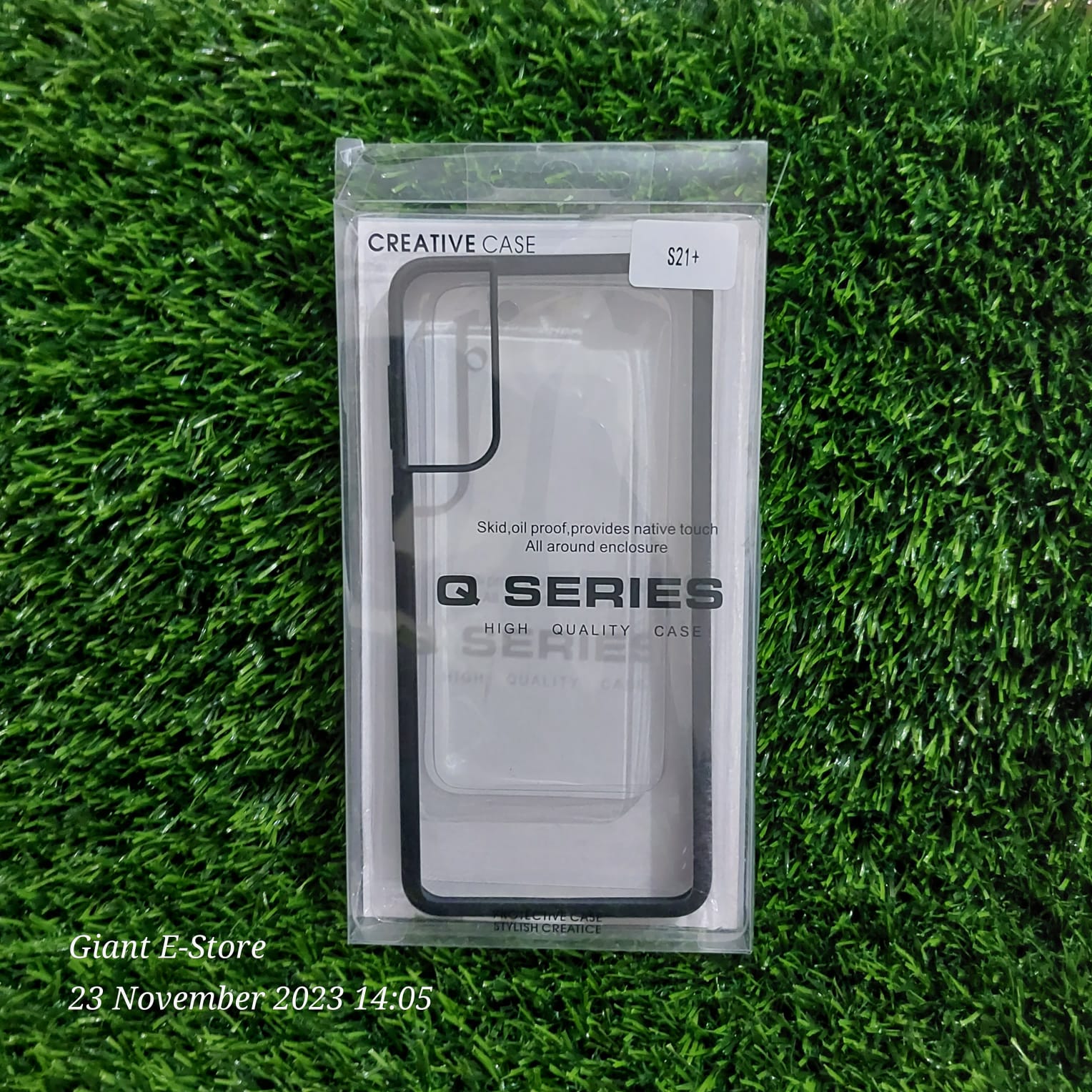Q Series Case For Samsung Galaxy S21+ /Samsung Galaxy S21 Plus Transparent Black Shockproof Camera Protective Premium Quality Back Cover