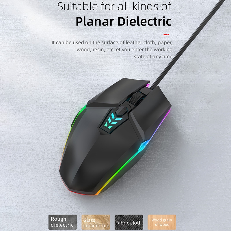 S700 Colorful Light USB Wired Office Gaming Mouse. 
