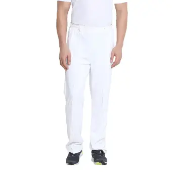 white sports trousers mens