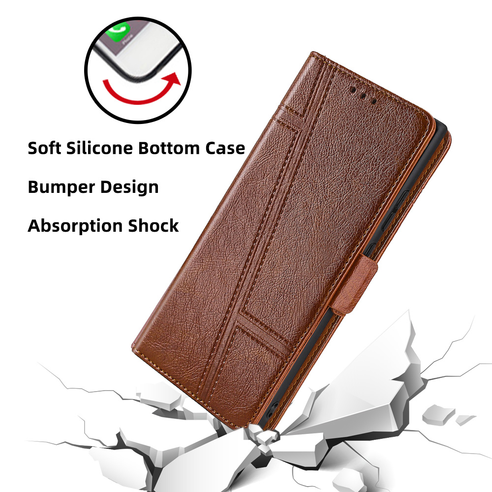 Case For  Google Pixel 2 XL  casing  Wallet Card Flip Leather Case Phone Case Side Buckle TPU Back Cover. 