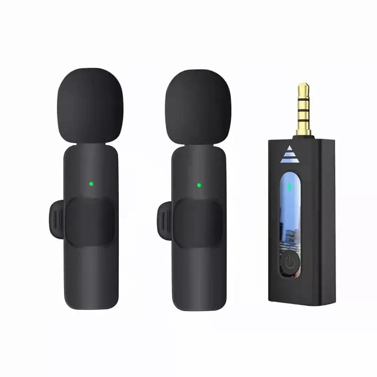 K35 Wireless Microphone Dual Mic 100% Authentic for Smartphone, DSLR Camera and Speakers