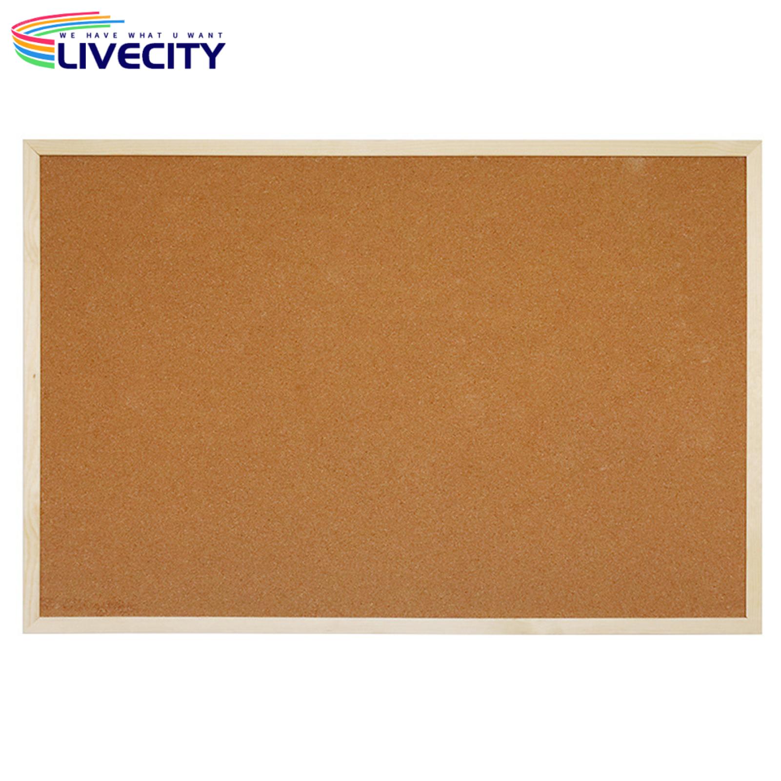 Durable Cork Board with Wood Frame Versatile Cork Board for Notes Pictures Memos Durable Wood Frame Ideal for Home Office Use Wood Frame Cork Board. 