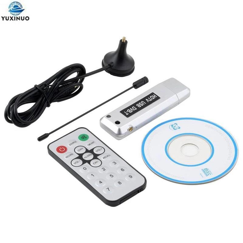 Digital DVB-T TV Stick USB HDTV TV Dongle Tuner Receiver Recorder TV Radio with Antenna and Remote for PC Laptop Tablet Network