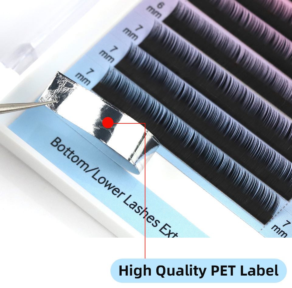 Lower Lashes Mix 5 6 7mm Bottom Lash Extensions B/C Curl Under Eyelashes Individual Lashes Natural Short Mink Eyelash Extensions Lateil. 