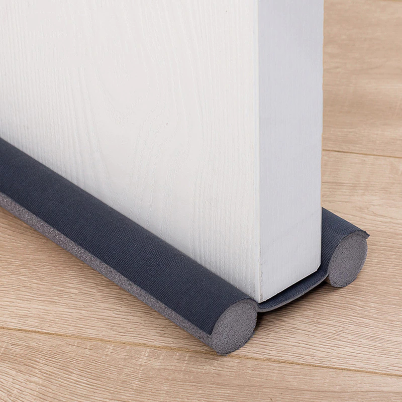 Windproof Seal Strip Draught Excluder Stopper Door Bottom Guard Double Protector Doorstop Dust-proof Blocker Sealer Soundproof. 