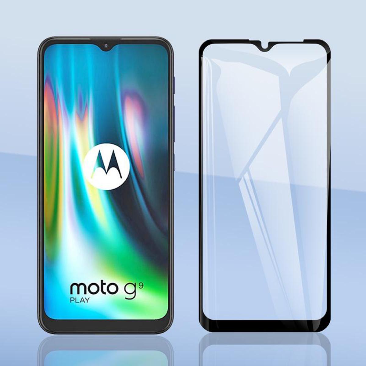 SCL Vetro Temperato Per Moto G9 Play (3 Pezzi) | Pellicola 9H 3D Copertura Completa | Anti-graffio E Compatibile Con Custodie