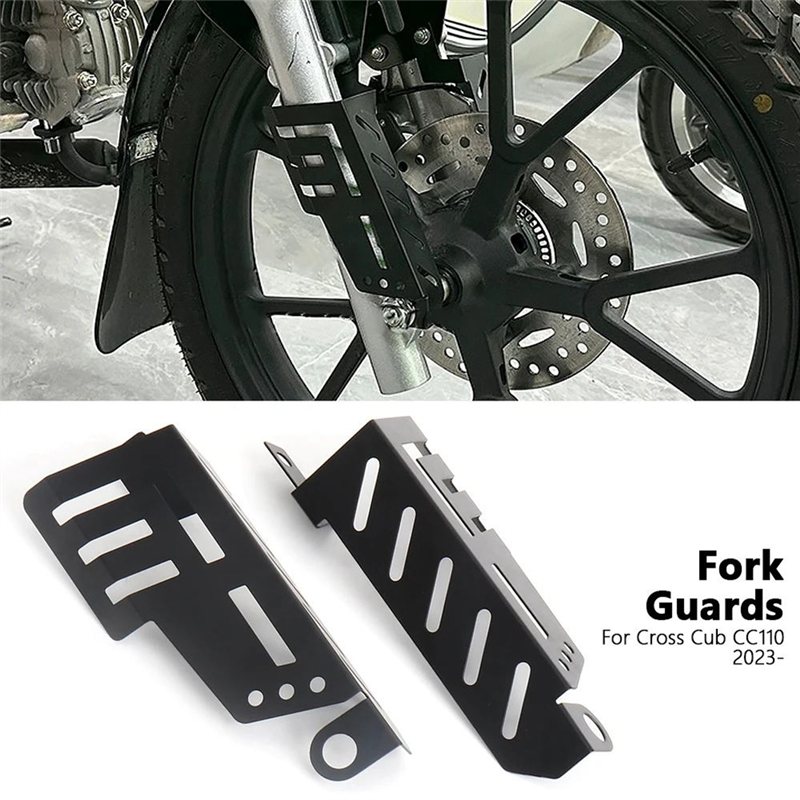 Motorcycle Front Fork Guards Kit Cover for 110 CC110 Fork Protection 2023 2024