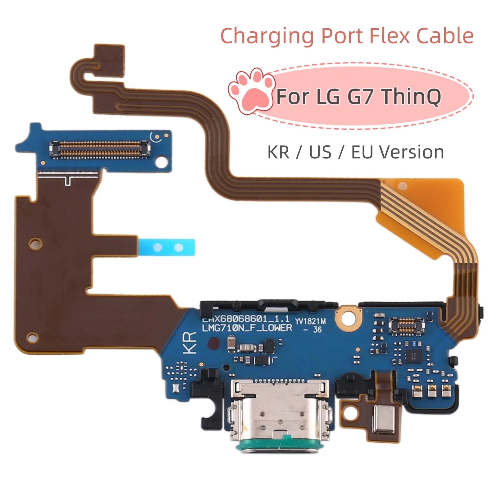 For LG G7 ThinQ USB Charging Port Flex Cable for LG G7 ThinQ G710N