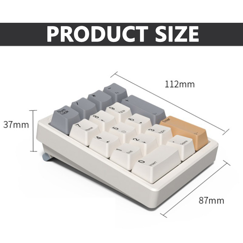 Magicforce Mf17 Key Mechanical Numeric Small Keyboard Computer External Green Tea Custom Plug And Pull Shaft Kit Rgb Colorful. 