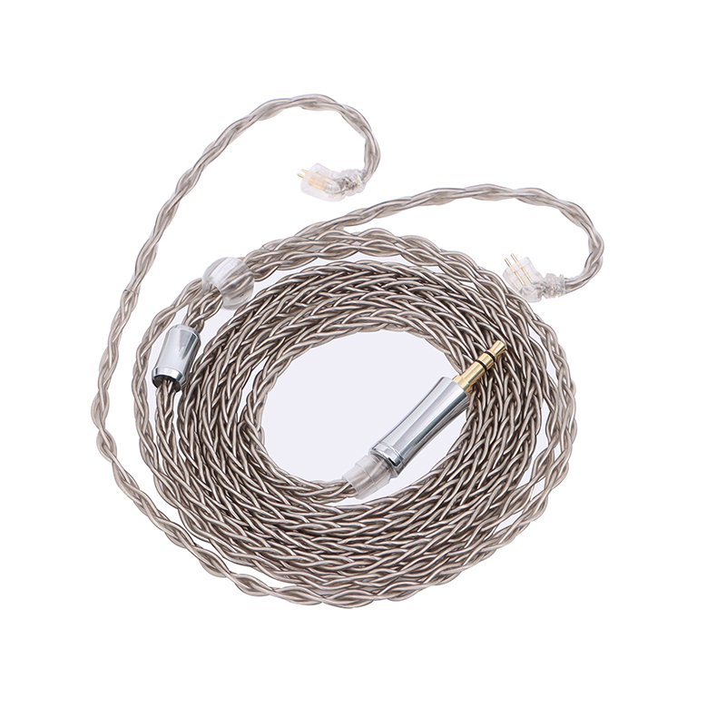 Xinhs 8 Core 2.5/3.5/4.4mm Silver Plated Earphone Upgrade Cable With Mmcx/2pin/qdc/tfz. 