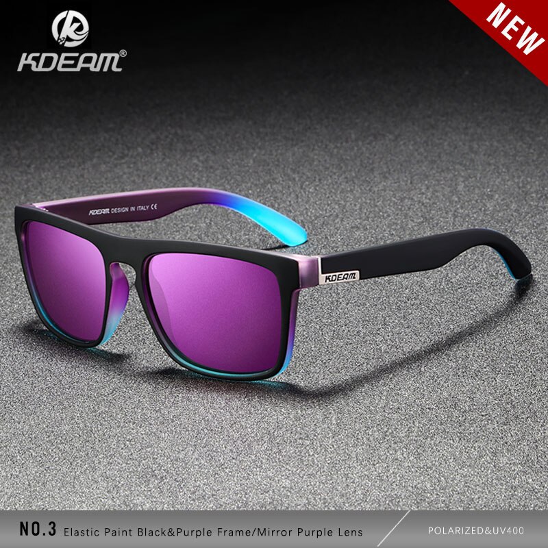 KDEAM Polarized Sunglasses UV400 Sport Shades For Men And Women, Mirror  Lens, Square Frame, Case Included. From Ploik, $18.16