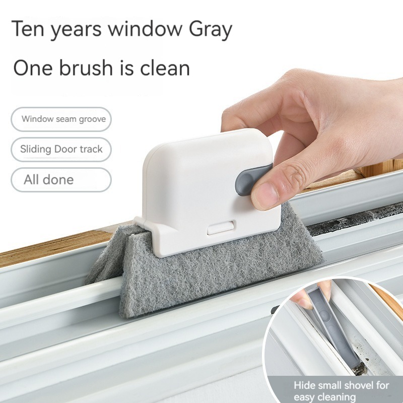 Window Cleaning Brush Window Washing Brush Sliding Door Track Cleaning Tools Hand-held Crevice Cleaner Kitchen Cleaning