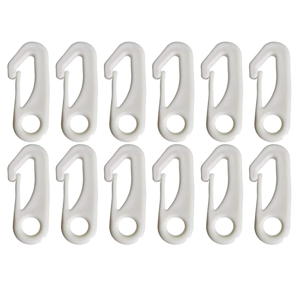 BRADOO-12Pcs Flag Pole Clip Snap Hooks Flag Clips Flag Pole Accessory - Attach Flags Hooks to Halyard Rope and Buckle the Flag
