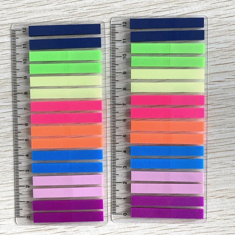 KindFuny 320 Sheets Transparent Sticky Notes Self-Adhesive Posted It Annotation Books Bookmarks Memo Pad Index Tabs Stationery. 