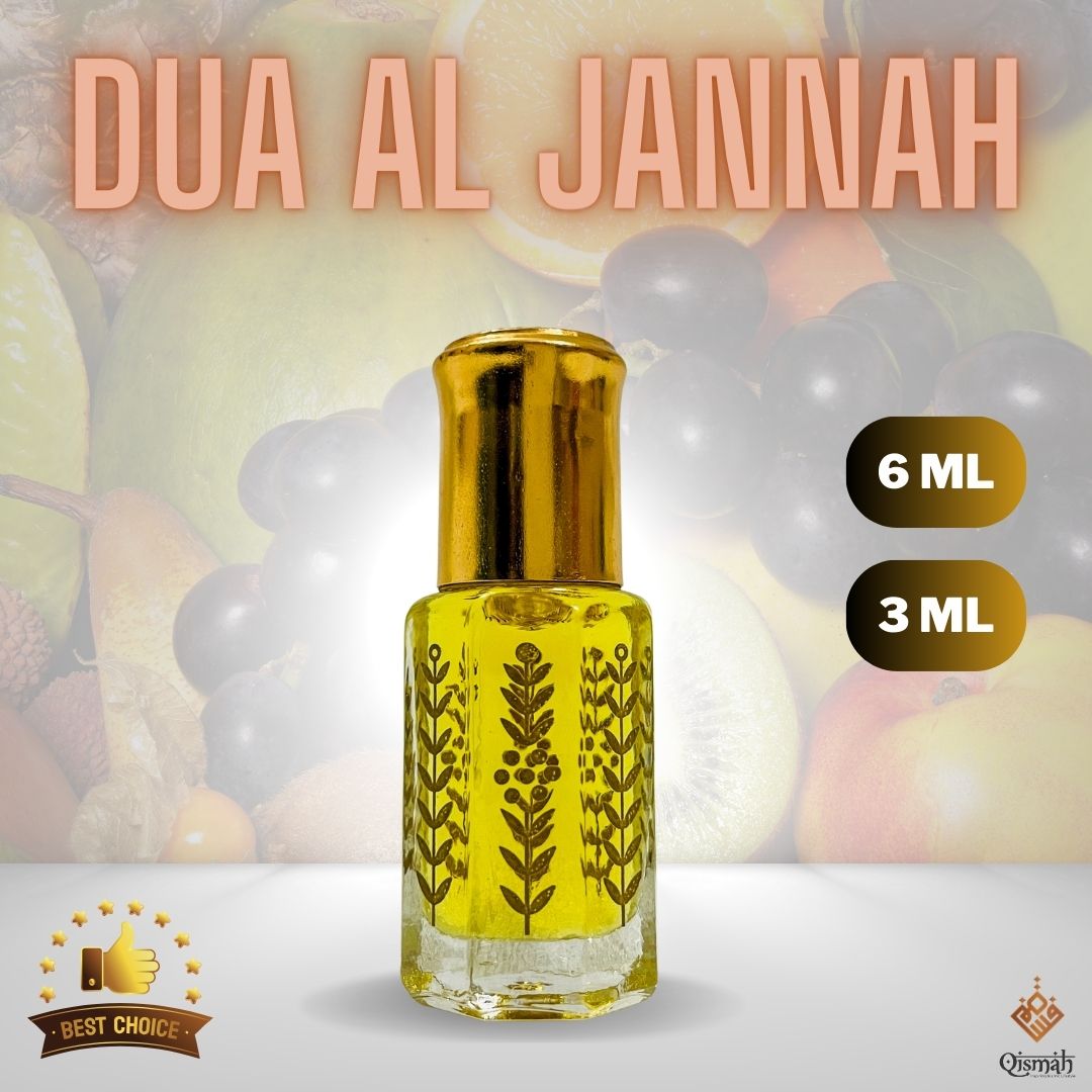 Dua Al Jannah Attar - Sweet Arabian Perfume for Men - 6ml / 3ml (Attar for Men) - Ator