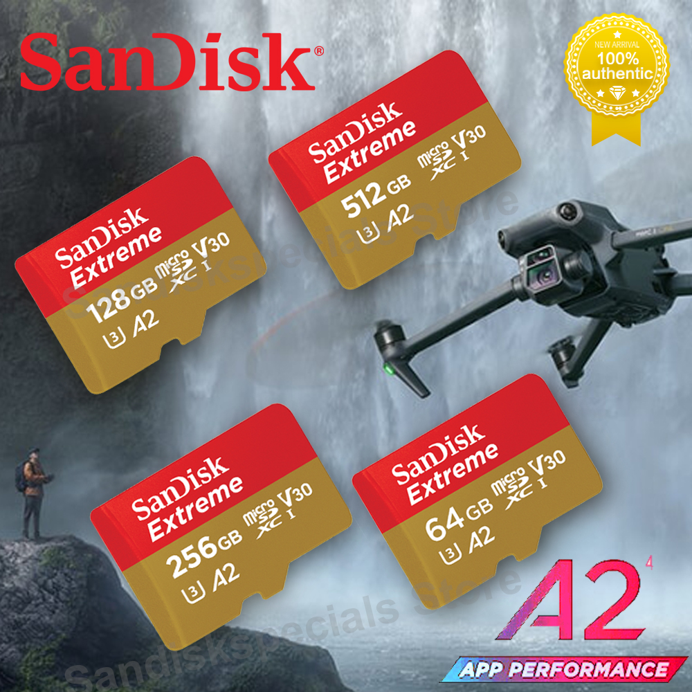 SanDisk Extreme micro SD Card 4K 5K UHD Video UHS-I Trans Flash Cards for Instar360 Camera GoPro DJI UAV Memory micro SDXC Card. 