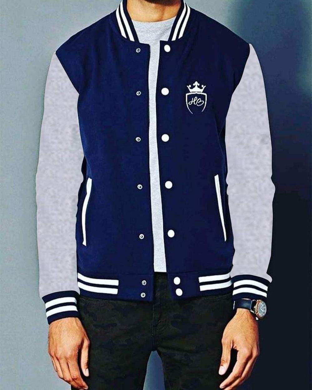 navy blue cotton jacket