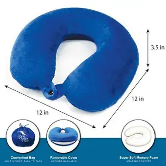 Travel Pillow Vibrating Neck Massager Blue Buy Online At Best