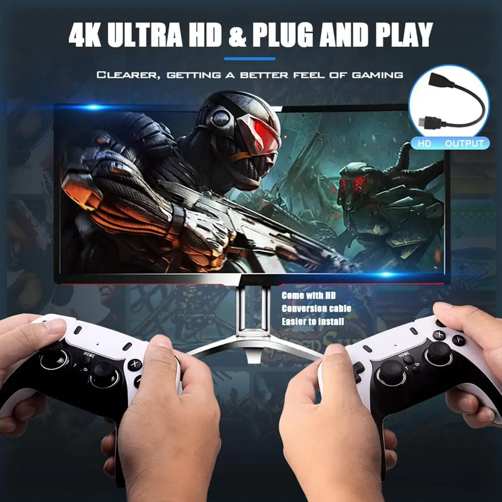 New M15 MAX Plug and Play Game Box 500G HDD 70000+Game For WII PS2 DC PSP Xbox Gamecube Windows11+ Batocera Break Gaming Limits. 