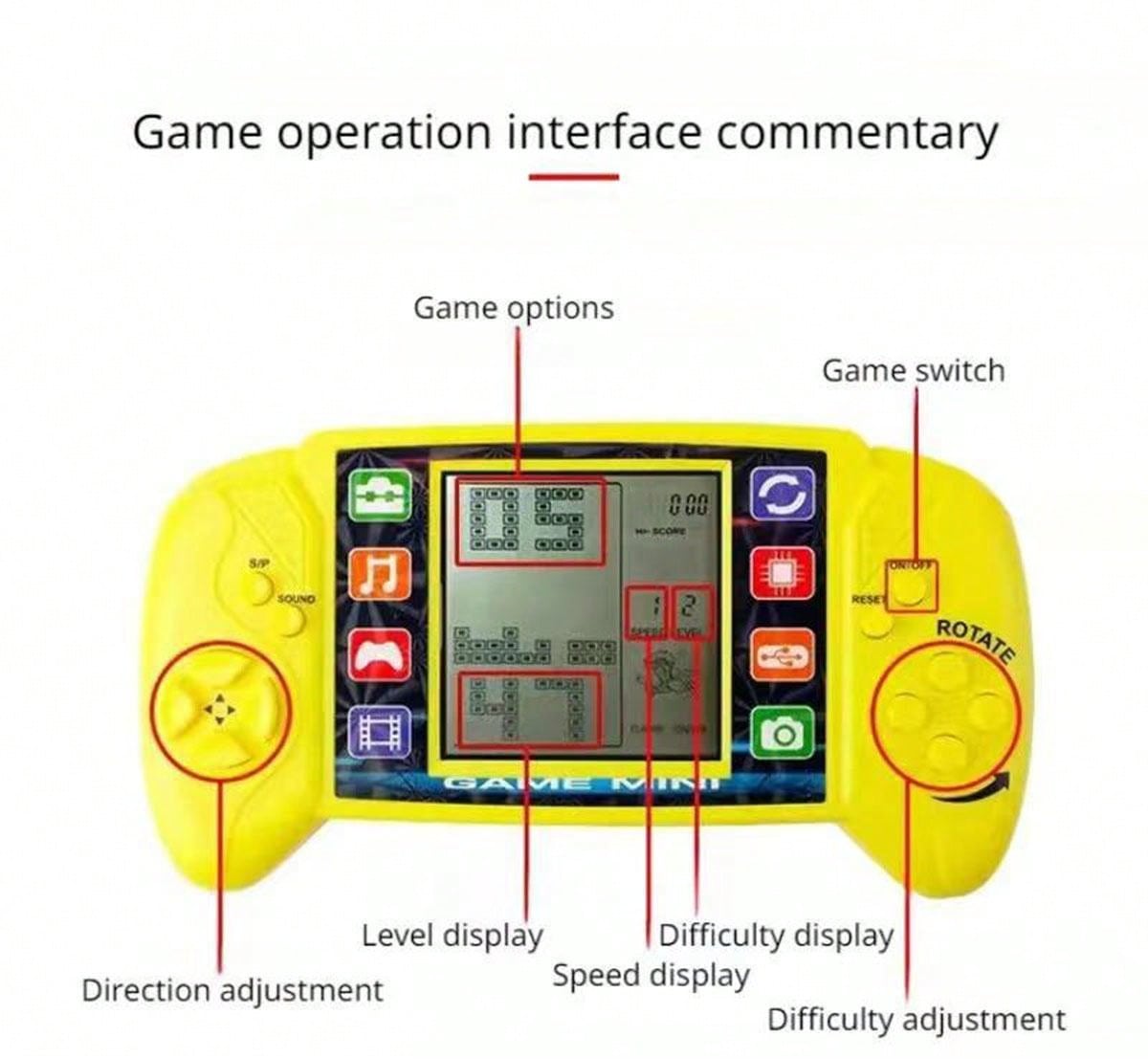 23-category game handheld PSP tetris game console classic toys for kids children pocket game console (battery not included) Luhuai CVC. 