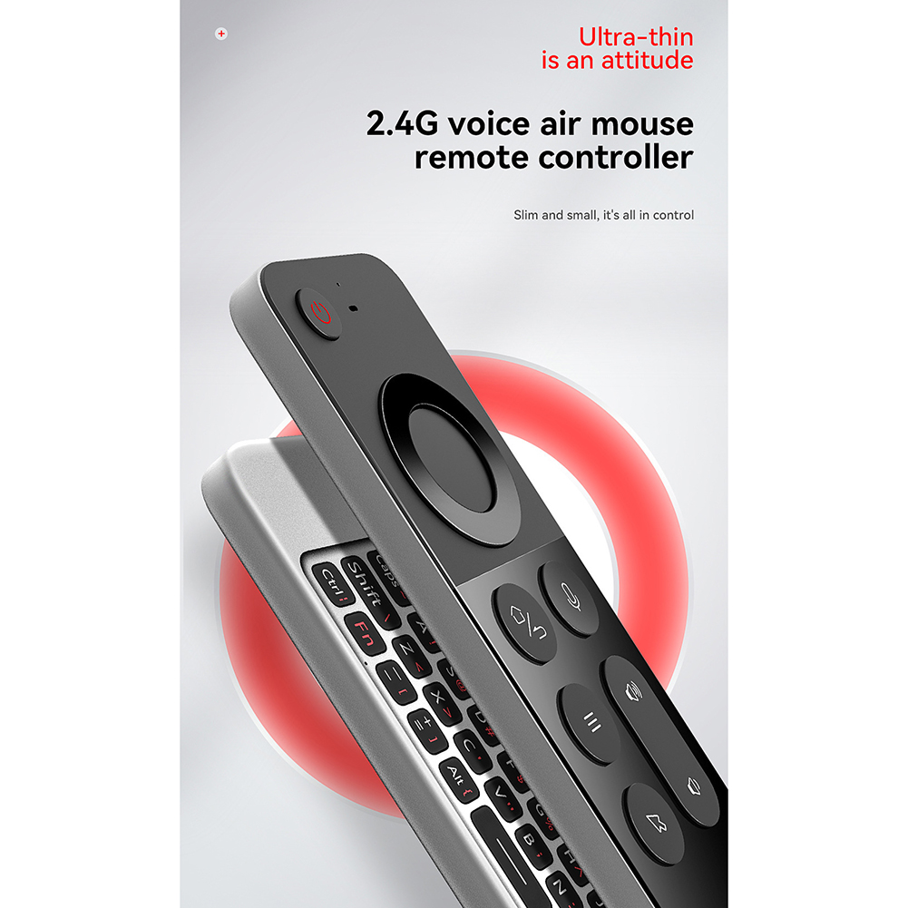 【Xiaofeng】2.4g Wireless Air Mouse W3 Voice Remote Control Infrared Learning Controller Replacement. 