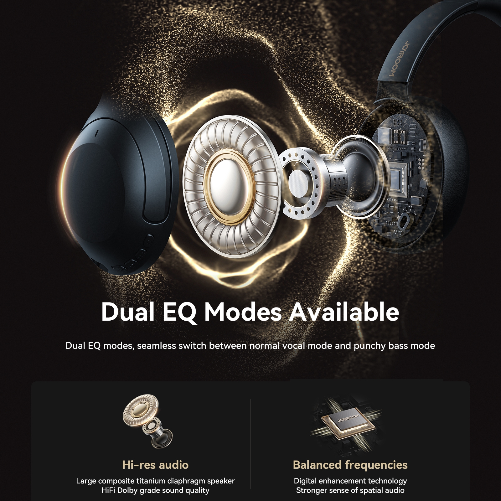 (COD Available） JOYROOM JR-JH2 ANC Bluetooth Wireless Headphones. 