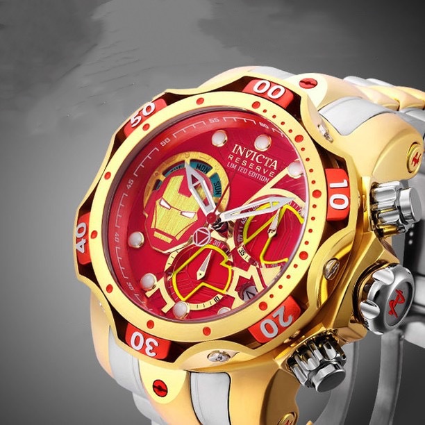 2023 foreign trade style Spider-Man Captain America Iron Man Yingfo it is the same large block men's watch. 