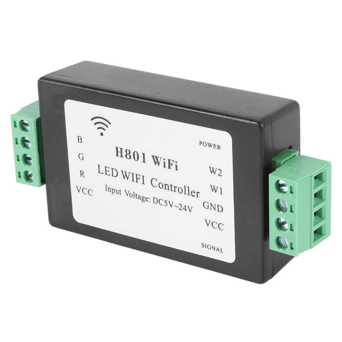 LED Strip Light Controller-3 x LED WiFi Controller-Black