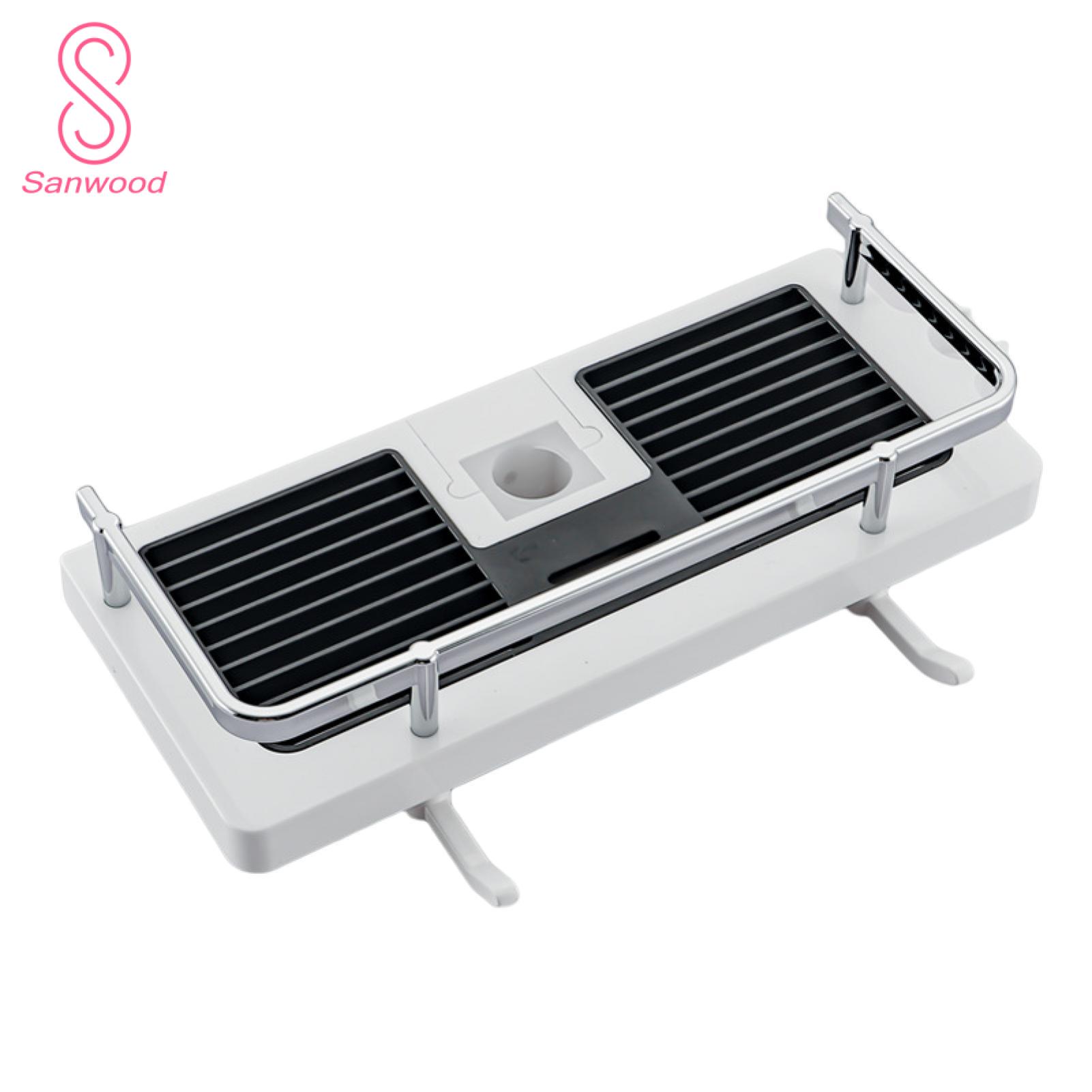 Shower Tray Holder Practical Hook Design Toilet Shower Storage Shelf